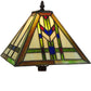 Meyda Lighting Prairie Wheat 14" Multi-Colored Shade Glass