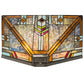 Meyda Lighting Prairie Wheat 17" 2-Light Brass Wall Sconce With Multi-Colored Shade Glass