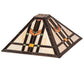 Meyda Lighting Prairie Wheat 20" Multi-Colored Shade Glass