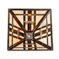 Meyda Lighting Prairie Wheat 20" Multi-Colored Shade Glass