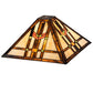 Meyda Lighting Prairie Wheat 20" Multi-Colored Shade Glass