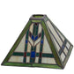 Meyda Lighting Prairie Wheat 48275 14" Multi-Colored Shade Glass