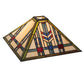 Meyda Lighting Prairie Wheat 52354 18" Multi-Colored Shade Glass