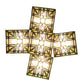 Meyda Lighting Prairie Wheat 54" 5-Light Craftsman Brown Chandelier With Multi-Colored Stained Shade Glass
