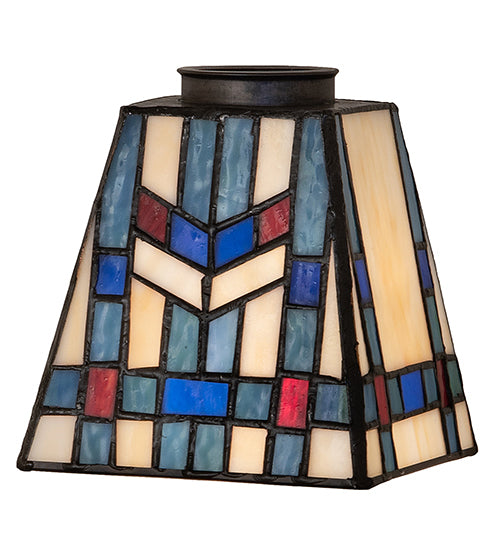 Meyda Lighting Prairie Wheat 7" Multi-Colored Shade Glass