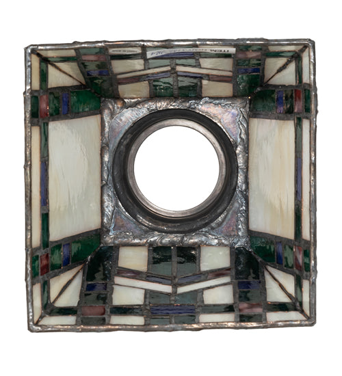 Meyda Lighting Prairie Wheat 7" Multi-Colored Stained Shade Glass