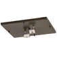 Meyda Lighting Preston 23" 2-Light Timeless Bronze Flush Mount Light With Clear Seeded Shade Glass
