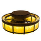 Meyda Lighting Prime 37" LED Mahogany Bronze Lanesboro Chandelier With Botticino Idalight Shade and Fan