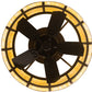 Meyda Lighting Prime 37" LED Mahogany Bronze Lanesboro Chandelier With Botticino Idalight Shade and Fan