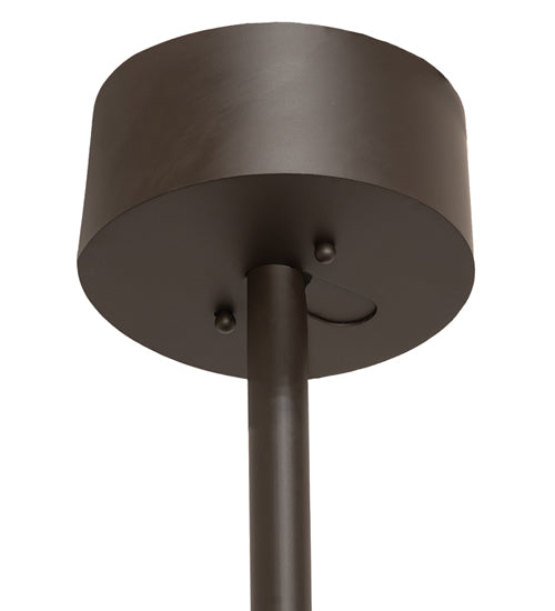 Meyda Lighting Prime 44" 16-Light Oil Rubbed Bronze Dome Chandelier With Amber Mica Shade Glass and Fan