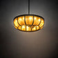 Meyda Lighting Prime 44" 16-Light Oil Rubbed Bronze Dome Chandelier With Amber Mica Shade Glass and Fan