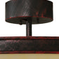 Meyda Lighting Prime 44" 8-Light Oil Rubbed Bronze Dome Chandelier With Creme Carrare Idalight Shade and Fan
