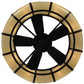 Meyda Lighting Prime 44" 8-Light Oil Rubbed Bronze Dome Chandelier With Creme Carrare Idalight Shade and Fan