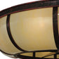 Meyda Lighting Prime 44" 8-Light Oil Rubbed Bronze Dome Chandelier With Creme Carrare Idalight Shade and Fan