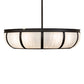Meyda Lighting Prime 52" 12-Light Oil Rubbed Bronze Dome Chandelier With Angelwing Idalight Shade and Fan