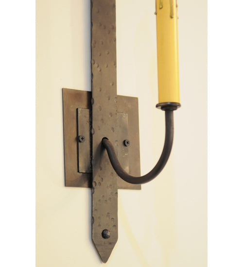 Meyda Lighting Primitive 3" Hand Wrought Iron Wall Sconce