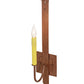Meyda Lighting Primitive 5" Rust Wall Sconce With Ivory Faux Candlelight