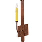 Meyda Lighting Primitive 5" Rust Wall Sconce With Ivory Faux Candlelight