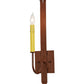 Meyda Lighting Primitive 5" Rust Wall Sconce With Ivory Faux Candlelight