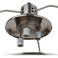 Meyda Lighting Prismatic 26" 3-Light Brushed Nickel Pendant Light With Clear Crystal Idalight Shade Glass