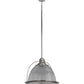 Meyda Lighting Prismatic 26" 3-Light Brushed Nickel Pendant Light With Clear Crystal Idalight Shade Glass