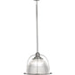 Meyda Lighting Prismatic 26" 3-Light Brushed Nickel Pendant Light With Clear Crystal Idalight Shade Glass