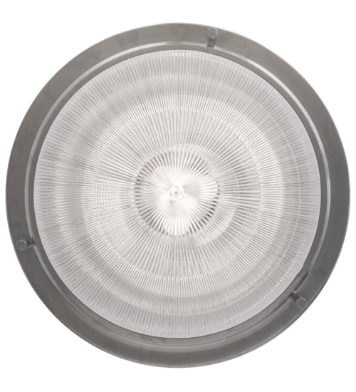 Meyda Lighting Prismatic 26" 3-Light Brushed Nickel Pendant Light With Clear Crystal Idalight Shade Glass