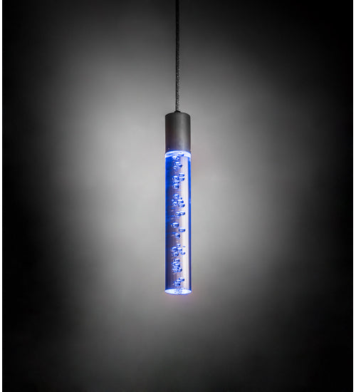 Meyda Lighting Promhadan 5" Extreme Chrome Mini Pendant Light With Clear Bubble Shade