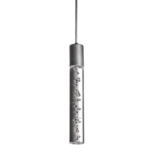 Meyda Lighting Promhadan 5" Extreme Chrome Mini Pendant Light With Clear Bubble Shade