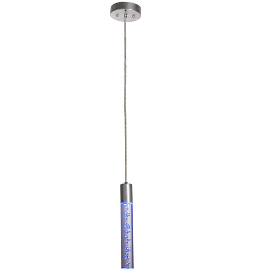 Meyda Lighting Promhadan 5" Extreme Chrome Mini Pendant Light With Clear Bubble Shade