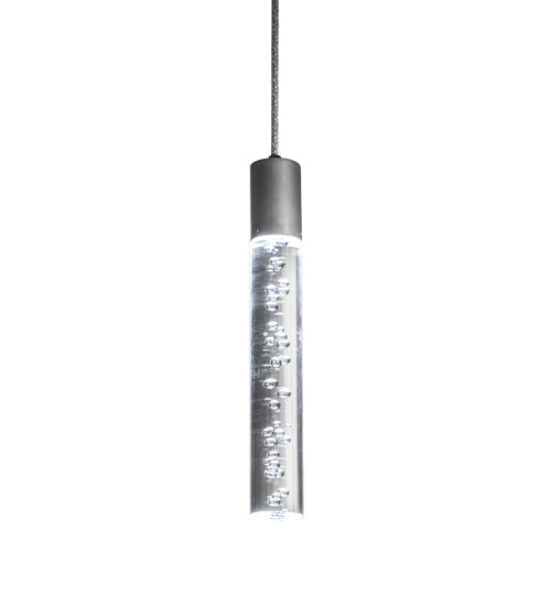 Meyda Lighting Promhadan 5" Extreme Chrome Mini Pendant Light With Clear Bubble Shade