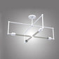 Meyda Lighting Pronograde 32" 4-Light Gloss White Semi-flush Mount Light