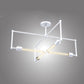 Meyda Lighting Pronograde 32" 4-Light Gloss White Semi-flush Mount Light
