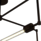 Meyda Lighting Pronograde 32" 4-Light Mahogany Bronze Semi-flush Mount Light