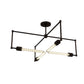 Meyda Lighting Pronograde 32" 4-Light Mahogany Bronze Semi-flush Mount Light
