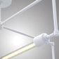 Meyda Lighting Pronograde 32" 4-Light Matte White Semi-flush Mount Light