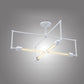 Meyda Lighting Pronograde 32" 4-Light Matte White Semi-flush Mount Light