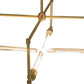 Meyda Lighting Pronograde 32" 4-Light Satin Brass Semi-flush Mount Light
