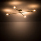 Meyda Lighting Pronograde 36" 4-Light Brushed Brass Jack Flush Mount Light