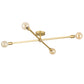 Meyda Lighting Pronograde 36" 4-Light Brushed Brass Jack Flush Mount Light