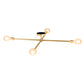 Meyda Lighting Pronograde 36" 4-Light Brushed Brass Jack Flush Mount Light
