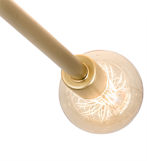 Meyda Lighting Pronograde 36" 4-Light Brushed Brass Jack Flush Mount Light