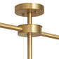 Meyda Lighting Pronograde 44" 8-Light Brushed Brass Pendant Light