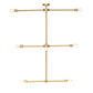 Meyda Lighting Pronograde 44" 8-Light Brushed Brass Pendant Light