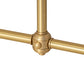 Meyda Lighting Pronograde 44" 8-Light Brushed Brass Pendant Light