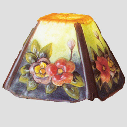 Meyda Lighting Puffy 12" Floral Multi-Colored Shade Glass