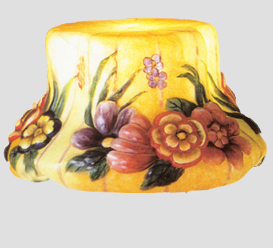 Meyda Lighting Puffy 12" Wild Flower Multi-Colored Shade Glass