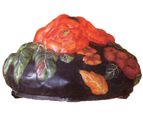 Meyda Lighting Puffy 13" Poppy Multi-Colored Shade Glass