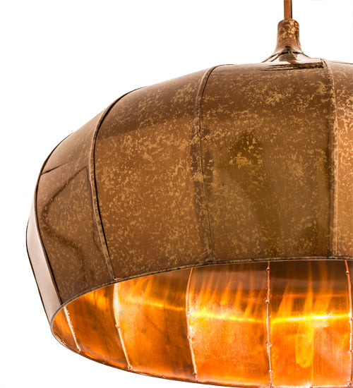 Meyda Lighting Punjab 36" Transparent Copper Pendant Light