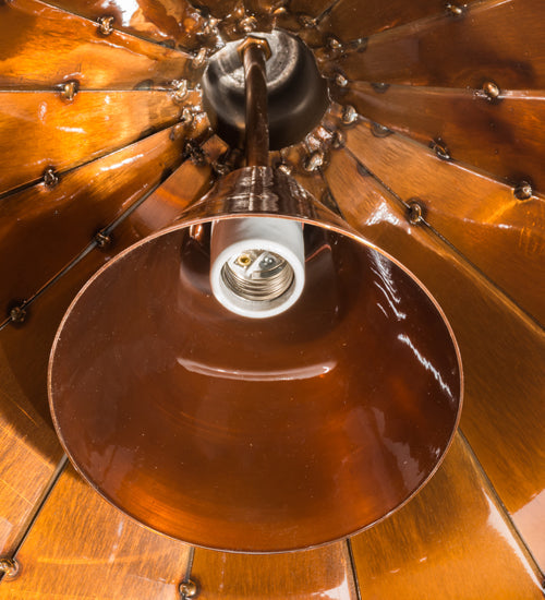 Meyda Lighting Punjab 36" Transparent Copper Pendant Light